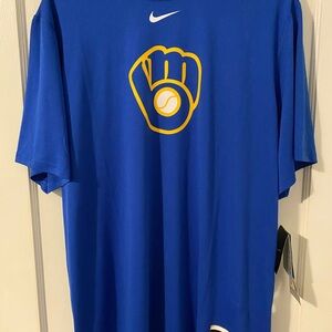 Milwaukee Brewers Nike Dri-fit Authentic Collection Men’s XL  T-shirt